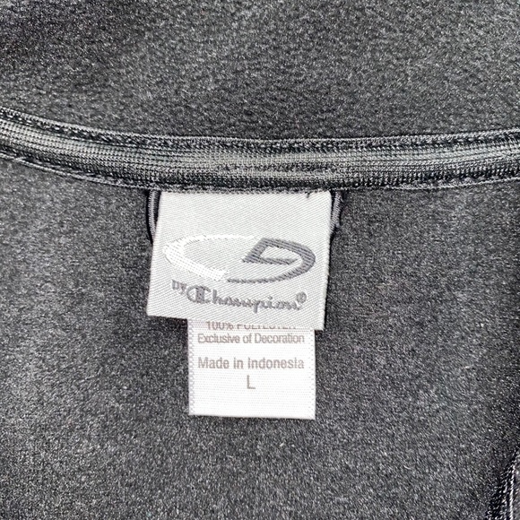 Champion Fleece Zip Sweatshirt Black L - Picture 5 of 13